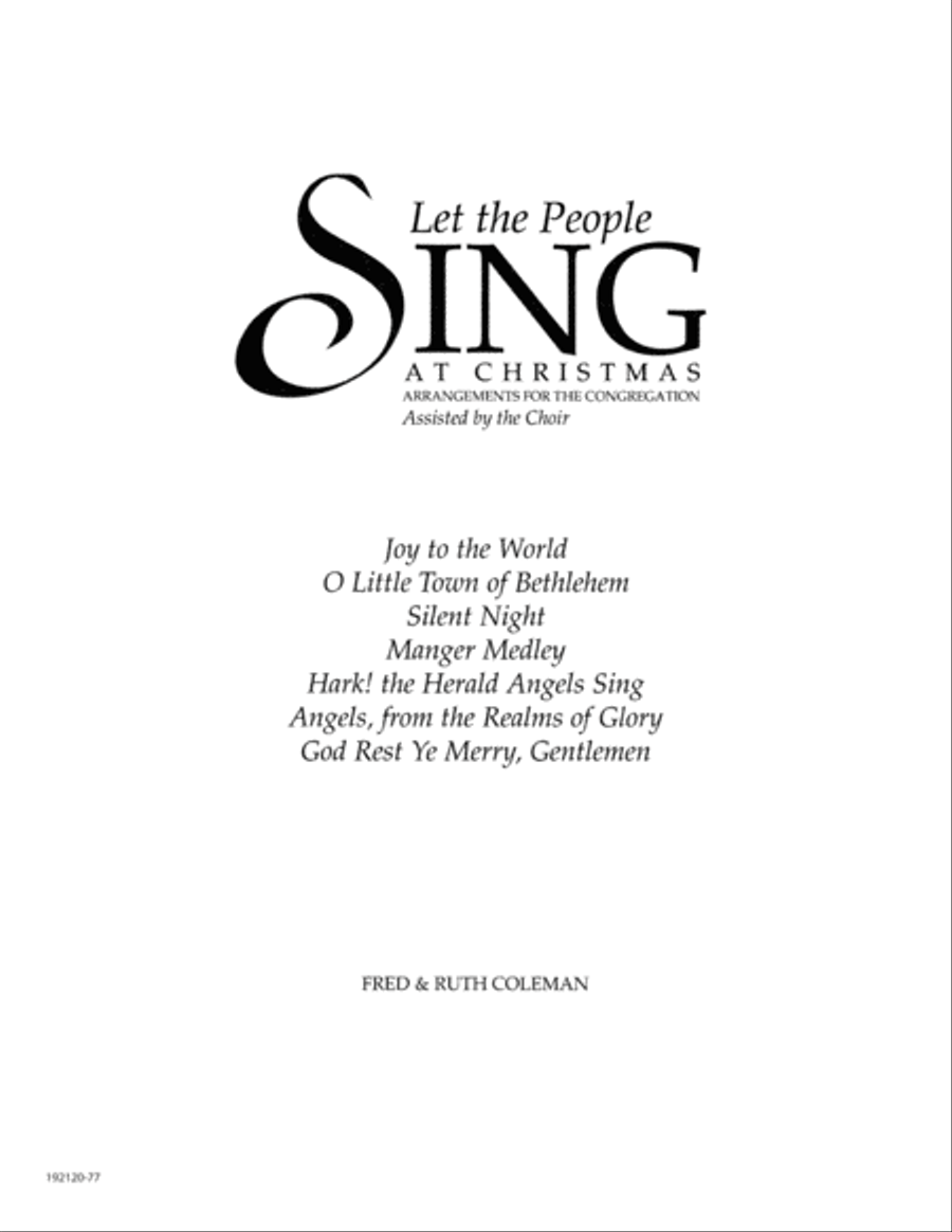 Let the People Sing at Christmas 4-Part scores gallery preview page 81