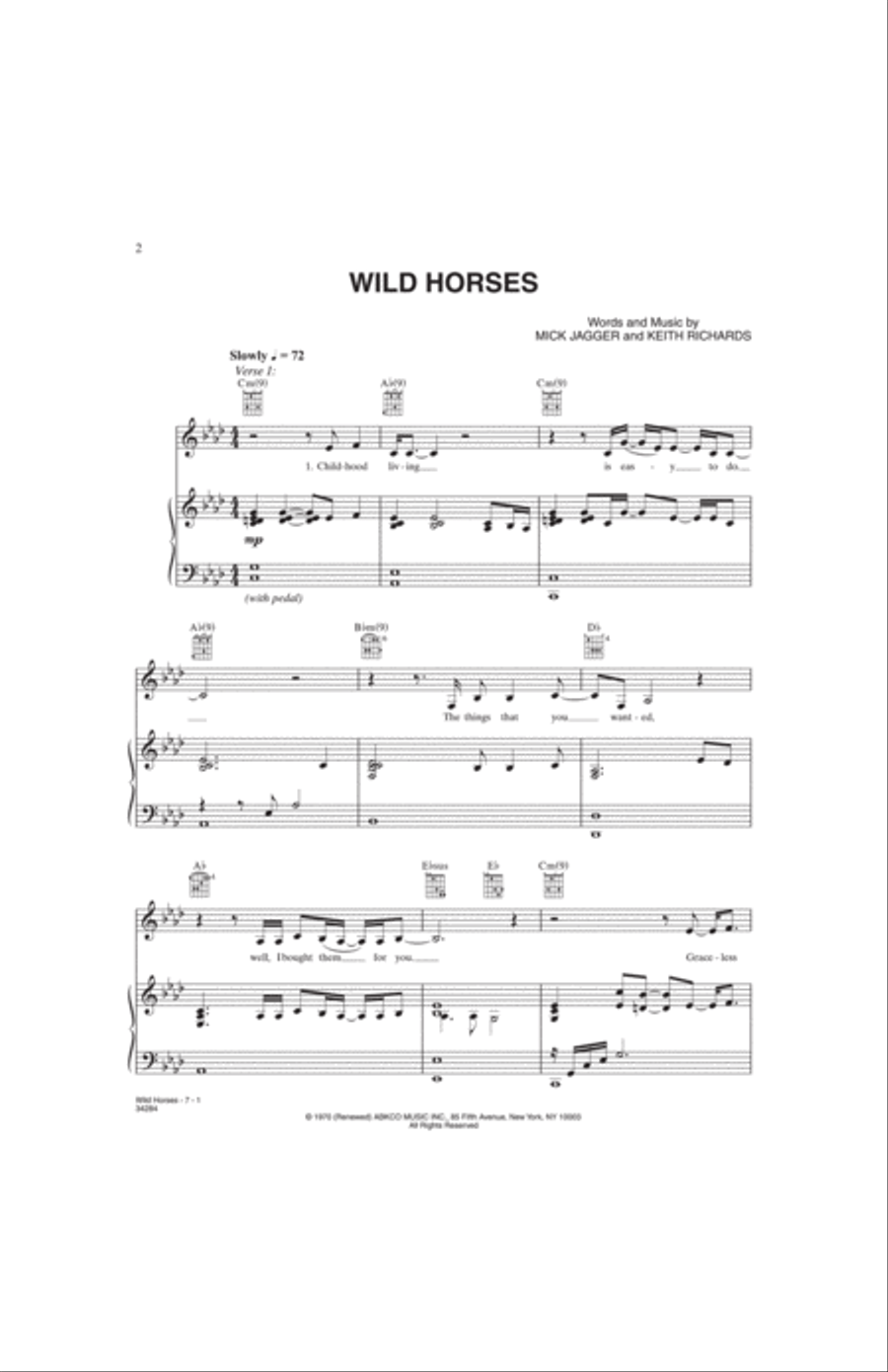 Wild Horses Small Ensemble scores gallery preview page 2