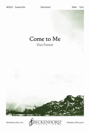 Book cover for Come to Me - SSAA