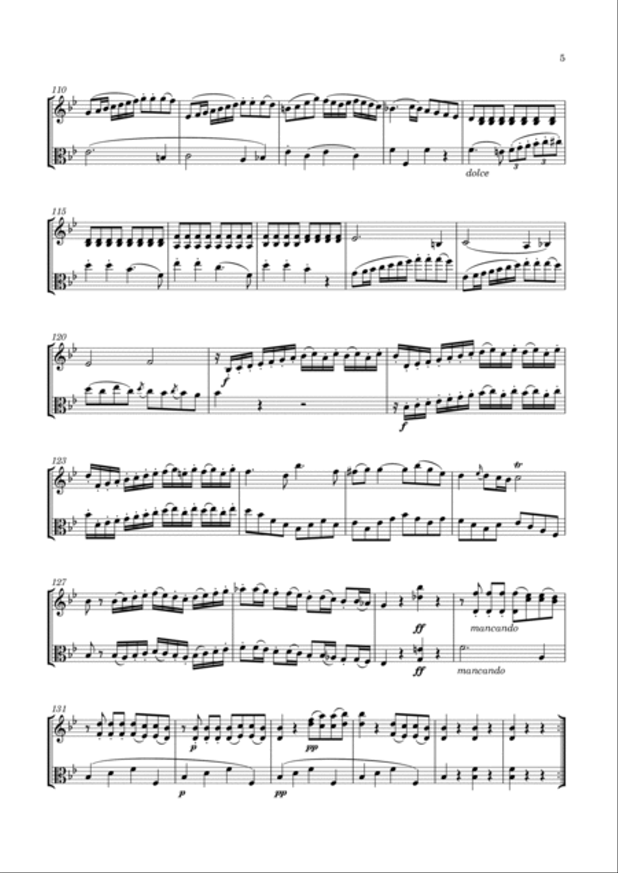 Hoffmeister - 6 Duets for Violin & Viola, Op.19 String Duet scores gallery preview page 6