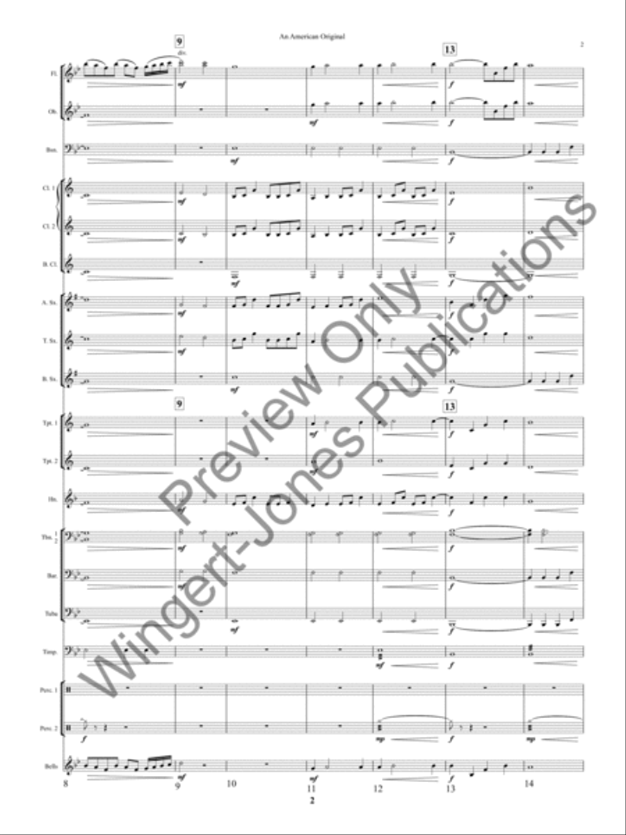 An American Original Concert Band scores gallery preview page 5