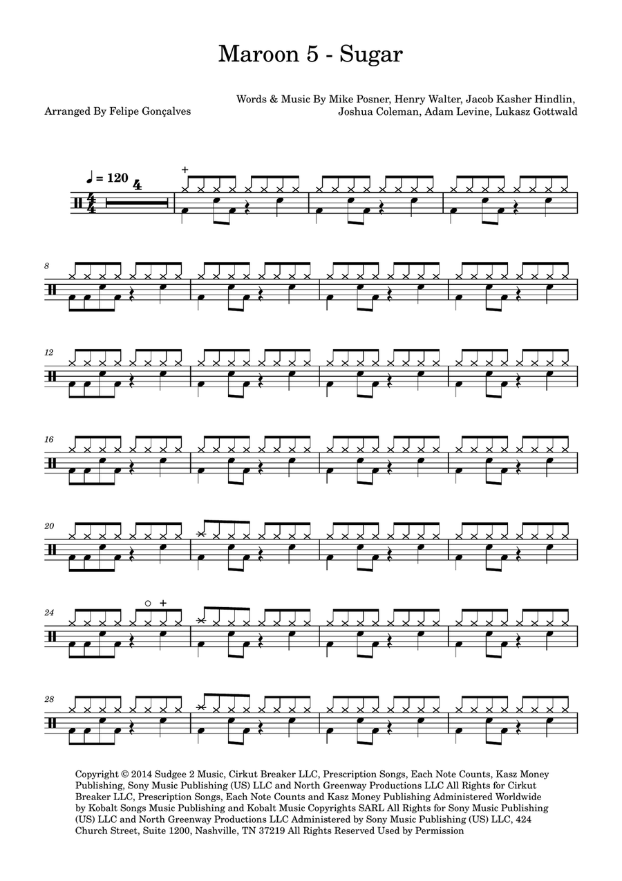 Sugar Drum Set scores gallery preview page 1