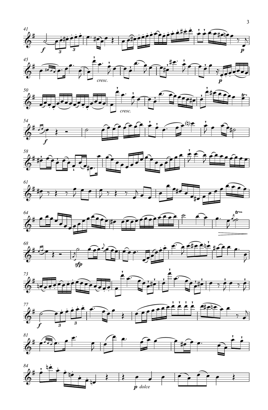 Hoffmeister Duet for Flute & Violin in G Hoffmeister Duet for Flute & Violin in G Flute scores gallery preview page 4