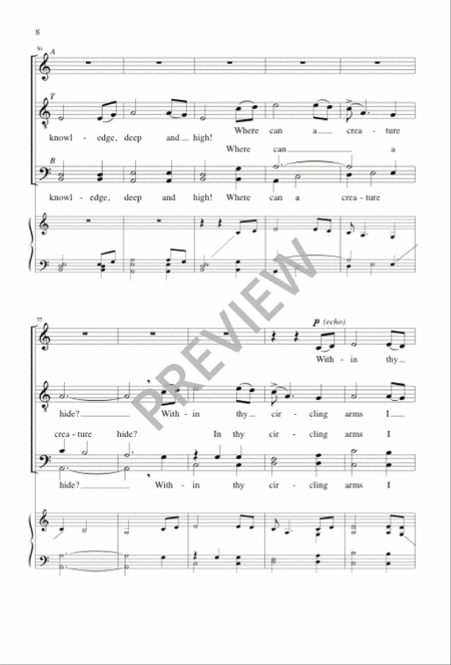 In All My Vast Concerns with Thee Divisi scores gallery preview page 8