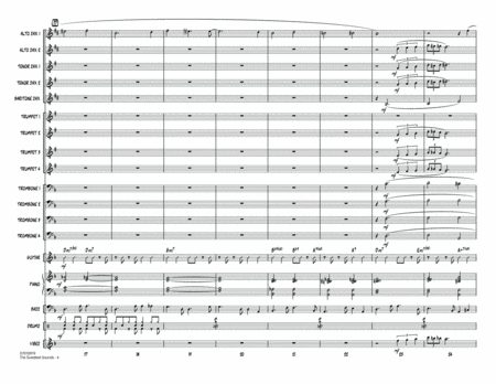 The Sweetest Sounds (Alto Sax Feature) - Conductor Score (Full Score)