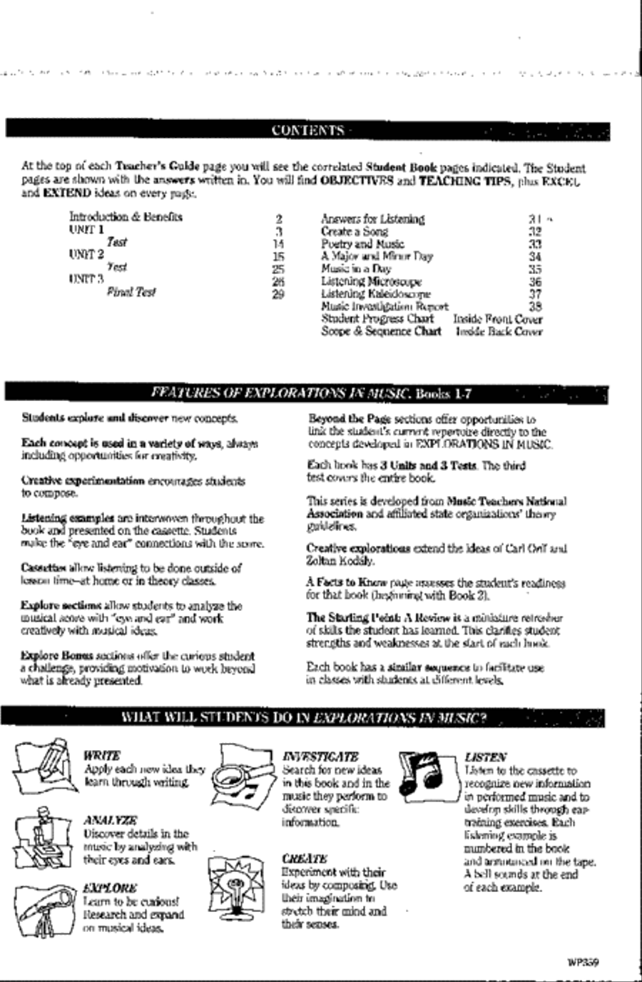 Explorations In Music Teachers Guide Book 3 Piano Method scores gallery preview page 2