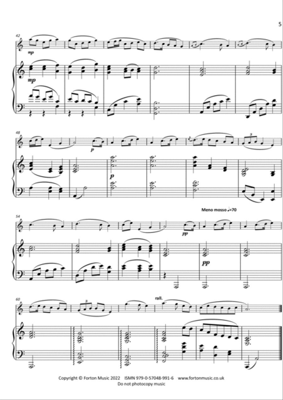 Five Melodies by O'Carolan Flute scores gallery preview page 5