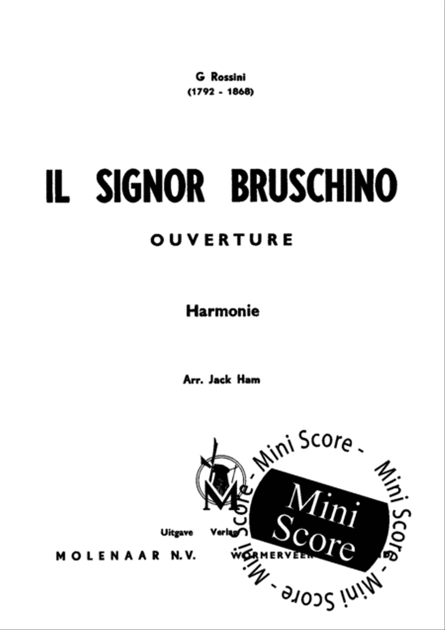 Il Signor Bruschino Concert Band scores gallery preview page 3