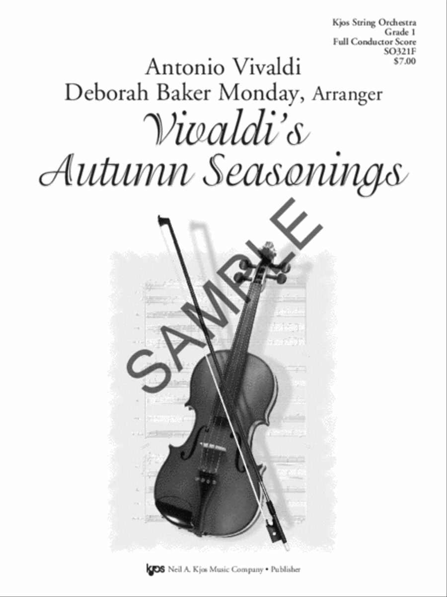 Vivaldi's Autumn Seasonings - Score String Orchestra scores gallery preview page 2