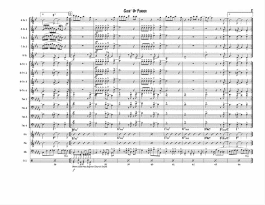 Goin' Up Yonder Jazz Ensemble scores gallery preview page 5