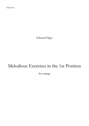 Book cover for Melodious Exercises in the 1st Position, for 2 violins & 2 violas