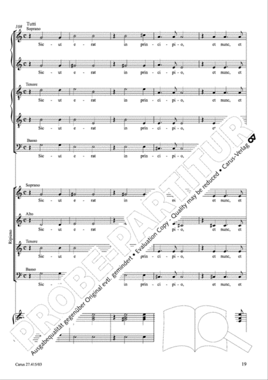 Laudate Dominum Primo 4-Part scores gallery preview page 20