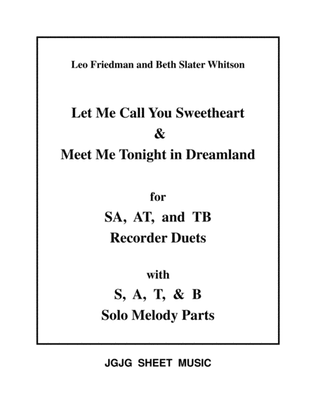 Two Love Songs for Recorder Duets and Solos