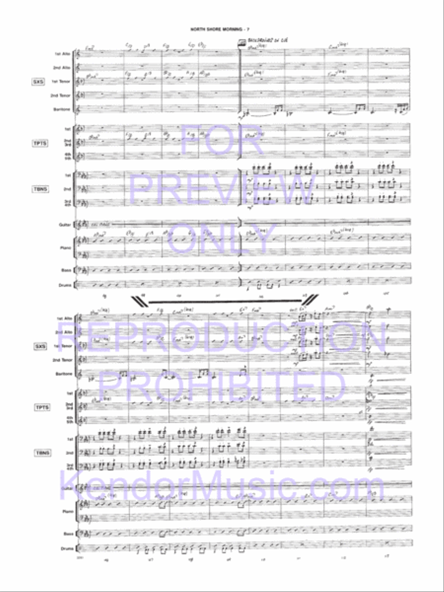 North Shore Morning North Shore Morning Jazz Ensemble scores gallery preview page 8