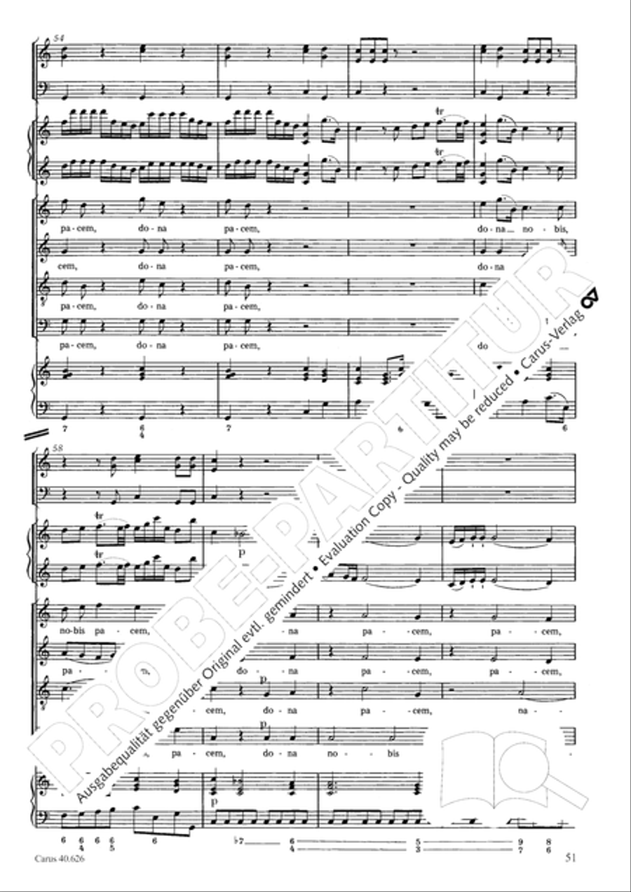 Mass in C Major Mass in C Major 4-Part scores gallery preview page 51