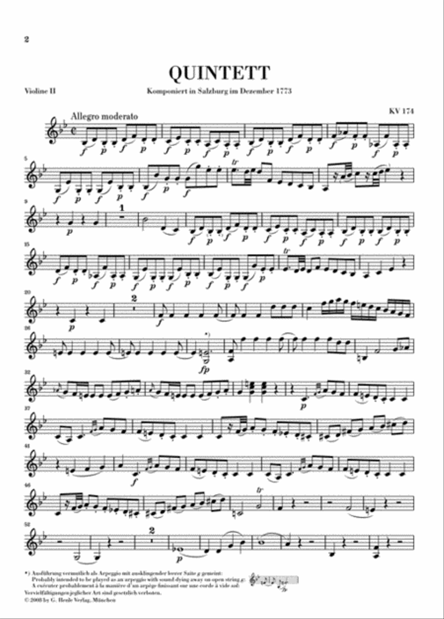 String Quintets – Volume I String Quintet scores gallery preview page 3