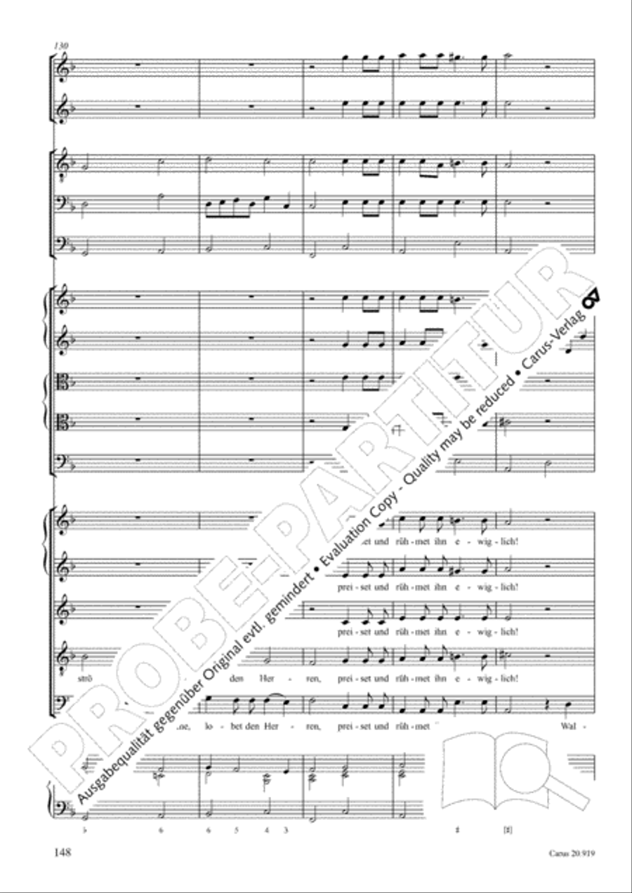 Opera varia I. Works with 1-7 parts (Complete edition, vol. 19) [Werke mit 1-7 obligaten Stimmen] Score scores gallery preview page 205