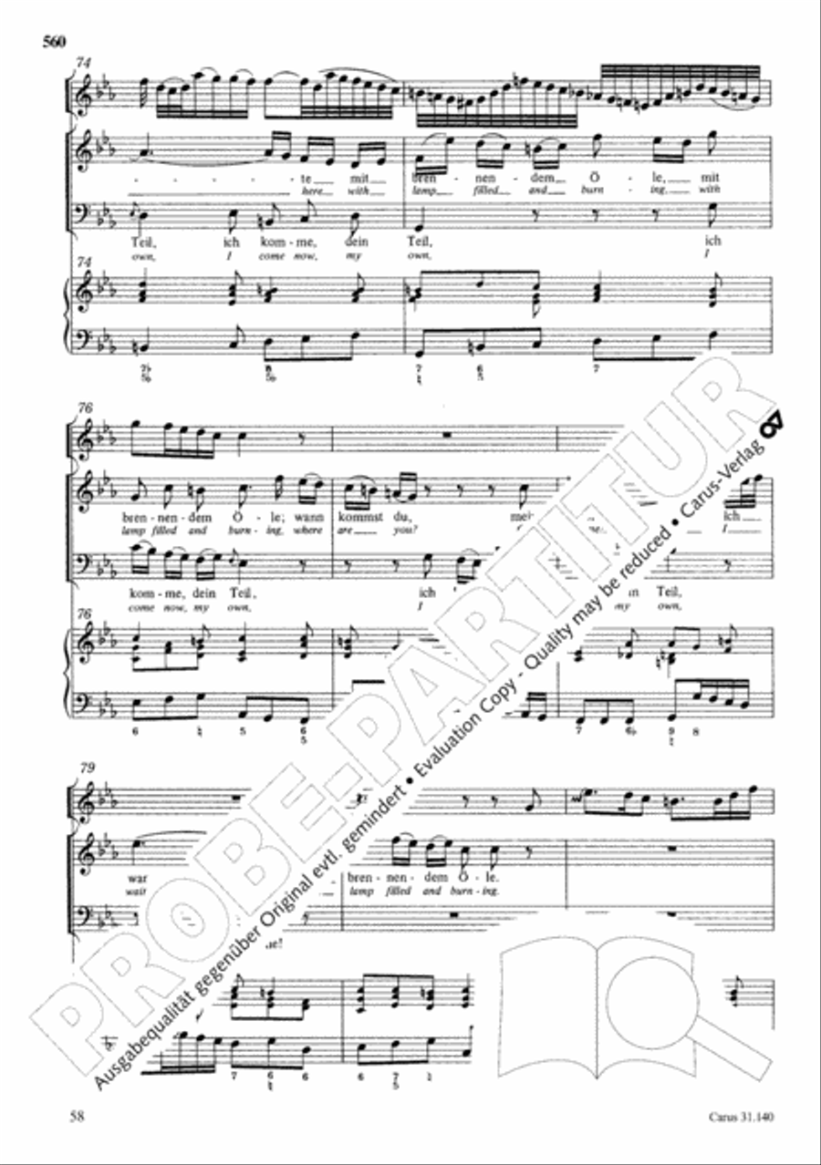 The Complete Sacred Vocal Works (Das geistliche Vokalwerk) Voice scores gallery preview page 561