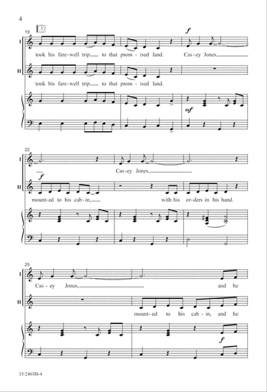 Casey Jones 2-Part scores gallery preview page 5