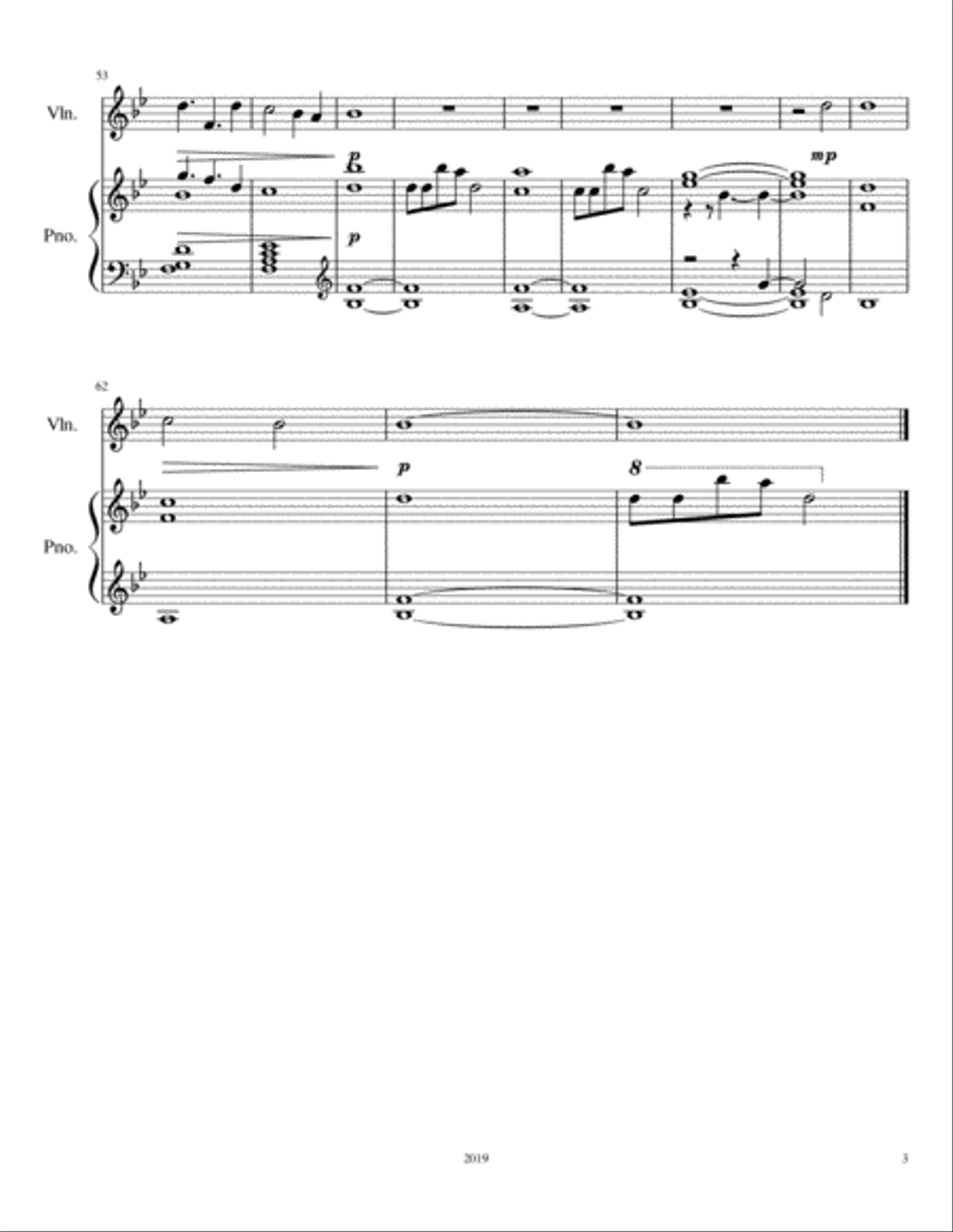 New Life (Violin and Piano) Violin Solo scores gallery preview page 3