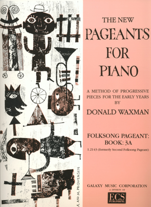 Book cover for The New Pageants for Piano: Folksong Pageant, Book 3A