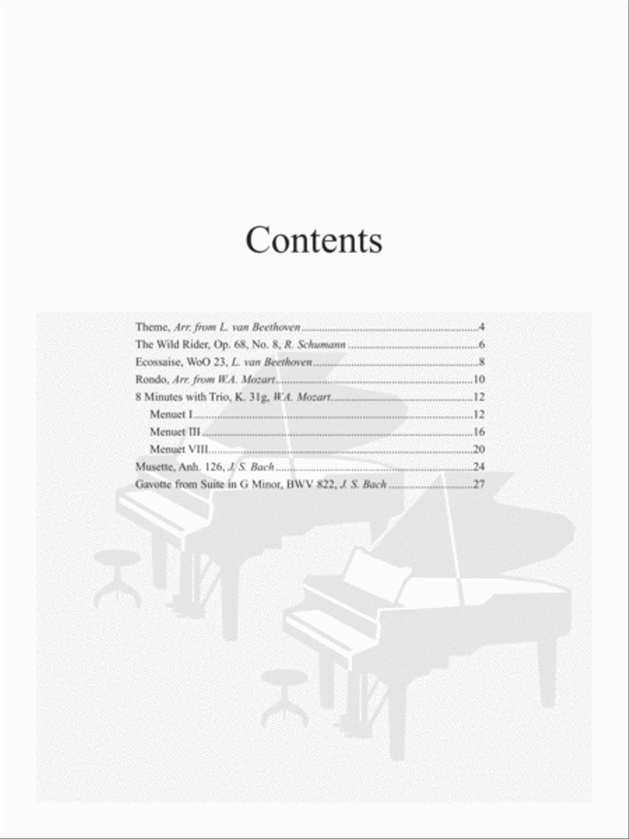 Suzuki Piano Ensemble Music for Piano Duo, Volumes 3 & 4 Piano Accompaniment scores gallery preview page 5