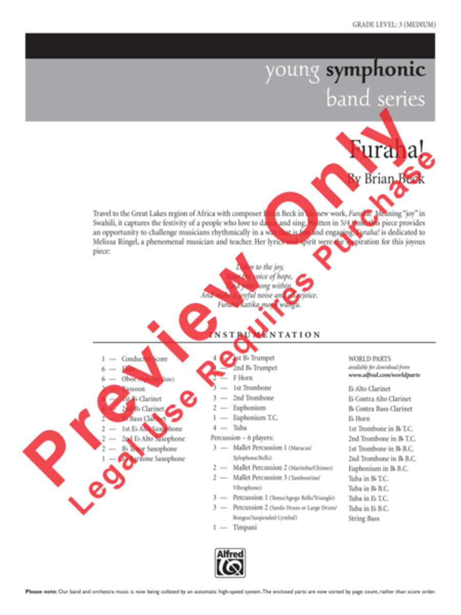 Furaha! Concert Band scores gallery preview page 2