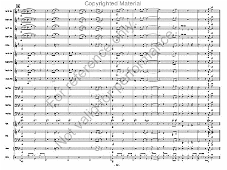 Just Fine! Jazz Ensemble scores gallery preview page 11
