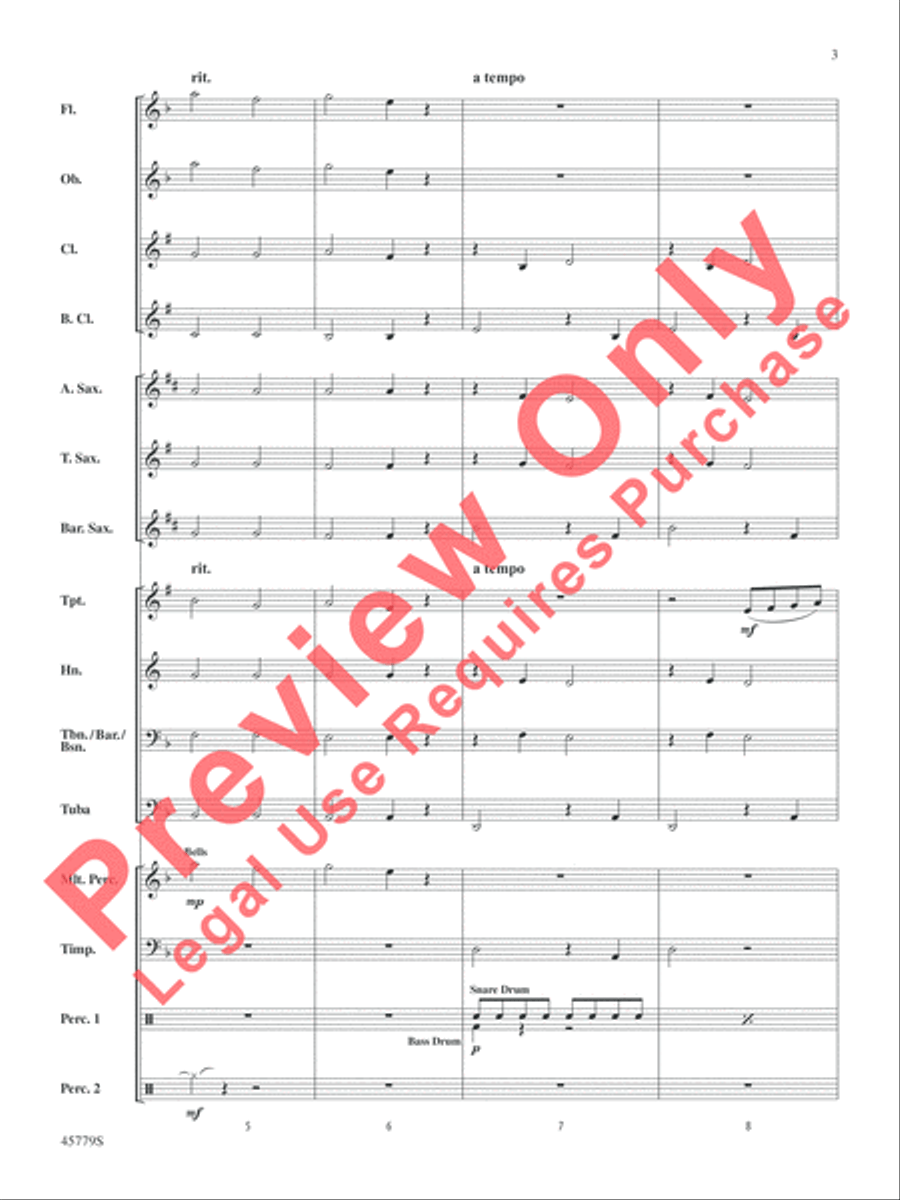 Mary, Did You Know? Concert Band scores gallery preview page 4