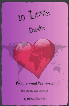 Book cover for 10 Love Duets for Violin and Clarinet