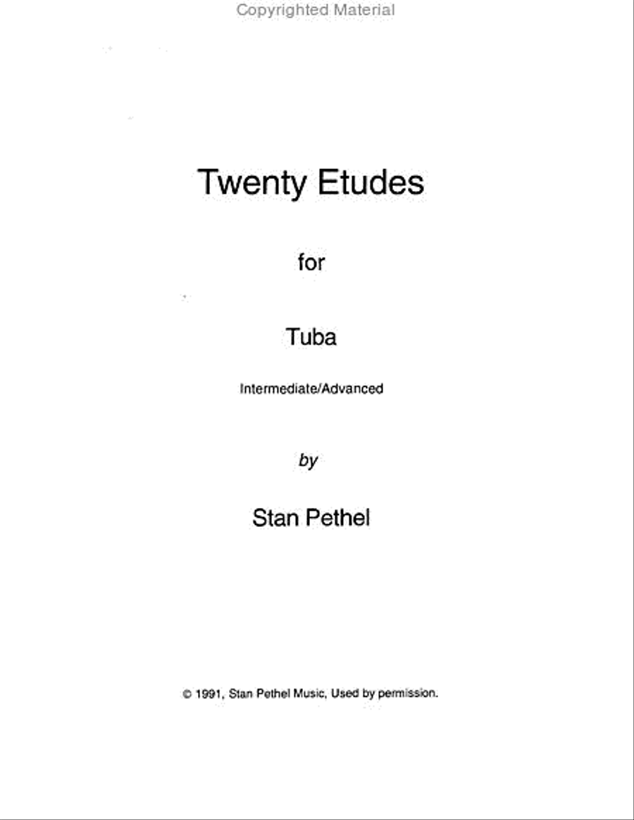 Twenty Etudes Tuba scores gallery preview page 2