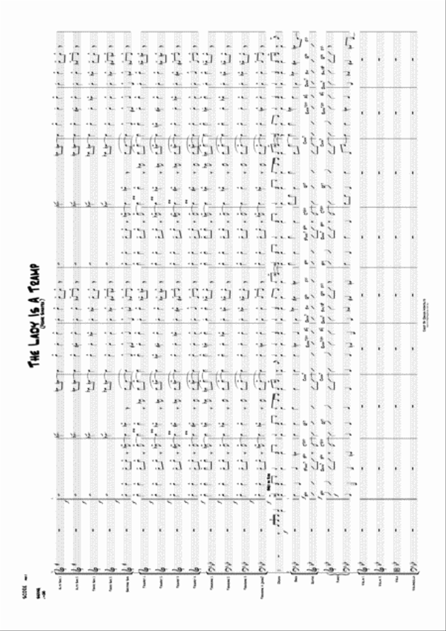 The Lady Is A Tramp Jazz Ensemble scores gallery preview page 1