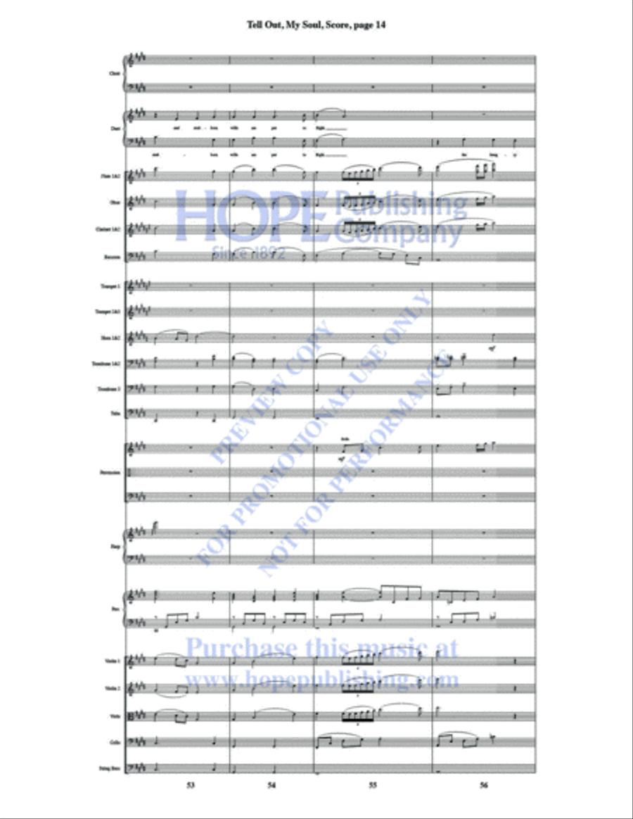 Tell Out, My Soul Tell Out, My Soul Choir scores gallery preview page 16
