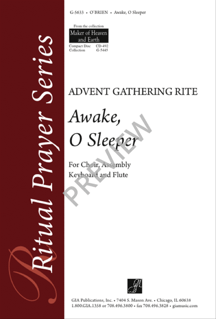 Awake, O Sleeper Awake, O Sleeper 3-Part scores gallery preview page 1