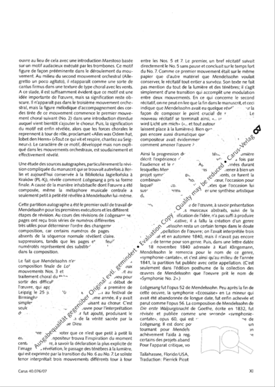 Hymn of Praise, MWV A 18 image number null