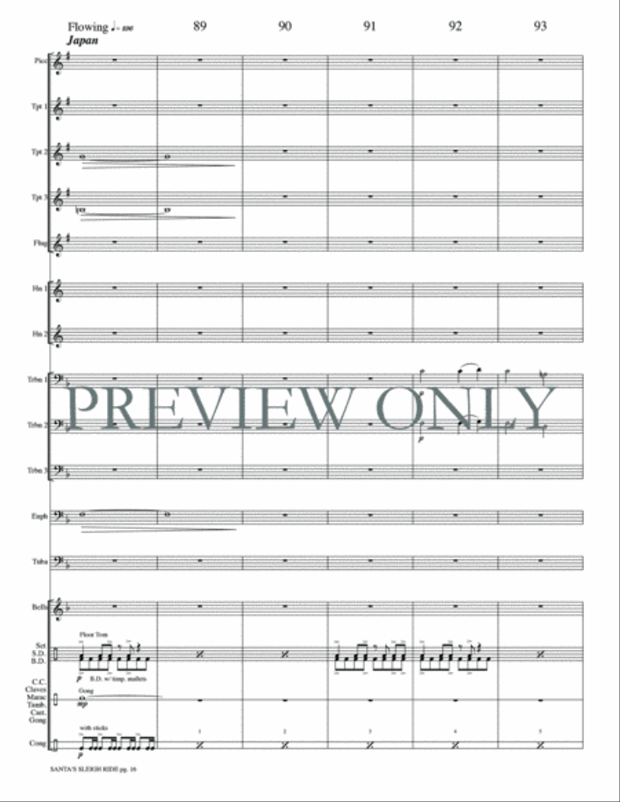 Santa's Sleigh Ride Santa's Sleigh Ride Small Ensemble scores gallery preview page 18