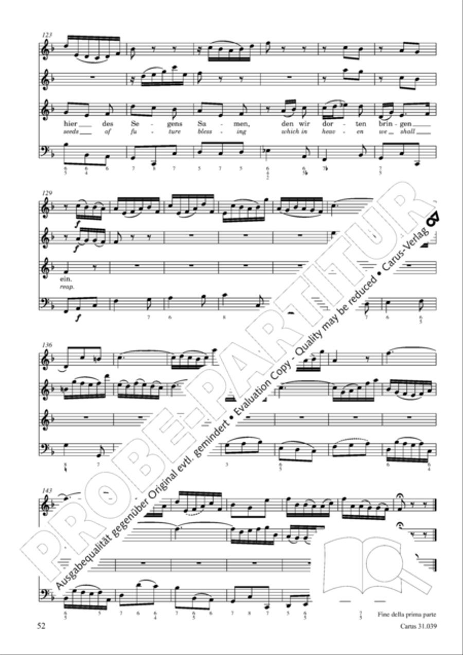 Give the hungry ones thy bread (Brich dem Hungrigen dein Brot) 4-Part scores gallery preview page 52