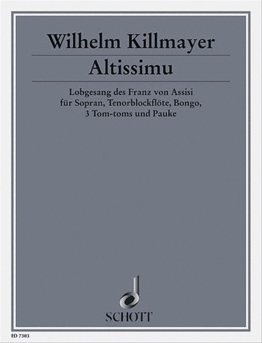 Altissimu Lobgesang Des Franz Von Tenor Recorder scores gallery preview page 1