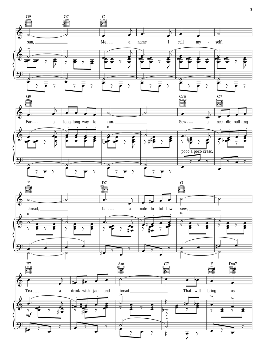 Do-Re-Mi (from The Sound of Music) Piano, Vocal, Guitar scores gallery preview page 3