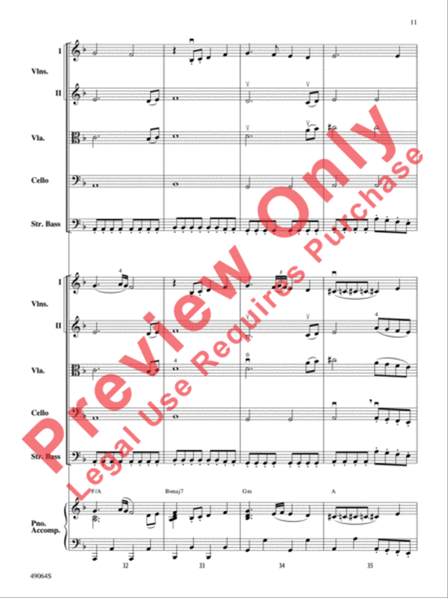 Wood's Bolero String Orchestra scores gallery preview page 12