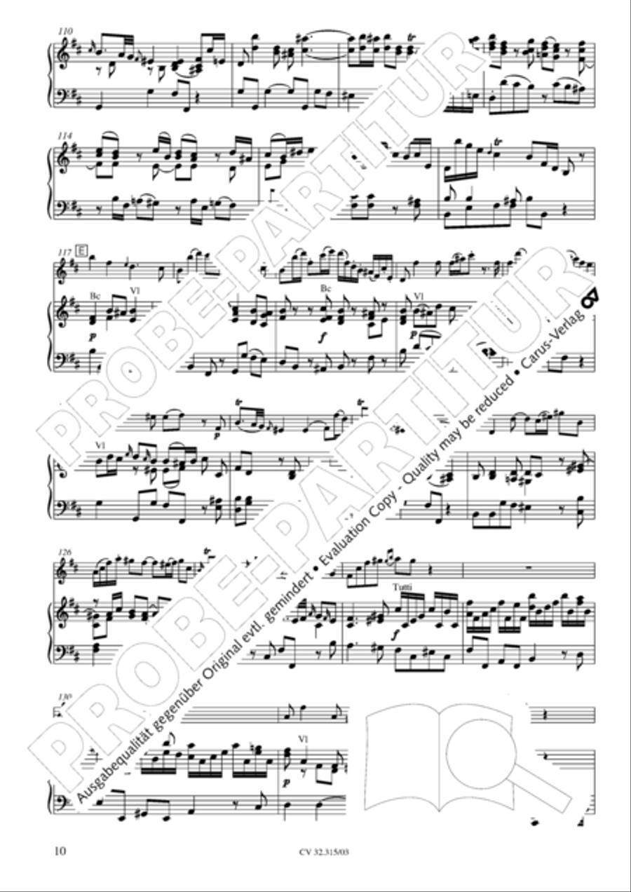 Flute concerto in D major (Flotenkonzert in D) Flute scores gallery preview page 11