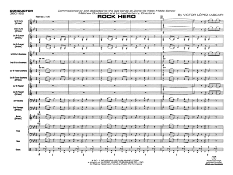 Rock Hero Jazz Ensemble scores gallery preview page 4