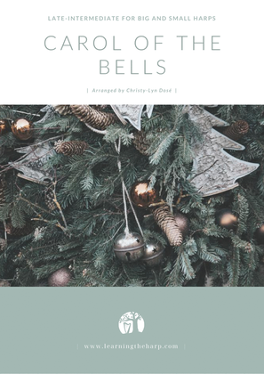 Book cover for Carol of the Bells - Late-Intermediate for big and small harp