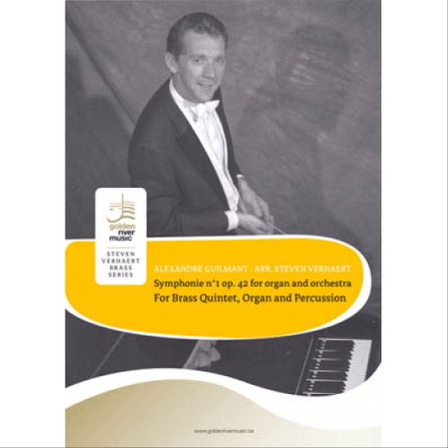 Symphony no. 1 opus 42 for Organ and Orchestra Organ scores gallery preview page 1