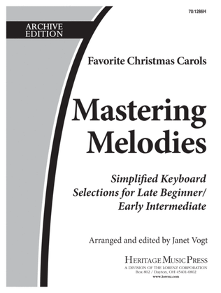 Book cover for Mastering Melodies: Favorite Christmas Carols