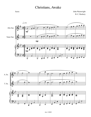 Christians Awake (Alto and Tenor Sax Duet with Piano Accompaniment)