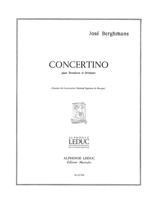 Book cover for Concertino (trombone & Piano)
