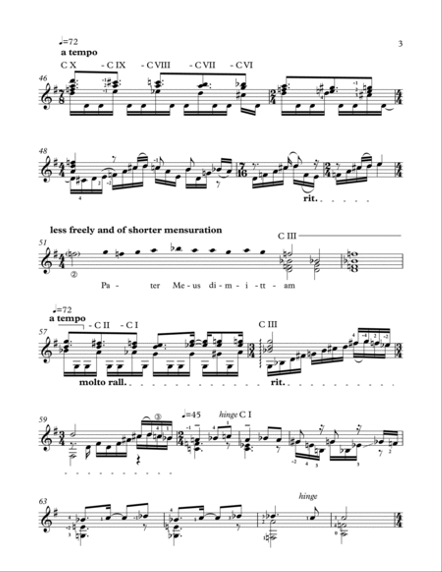 Pater Meus Acoustic Guitar scores gallery preview page 3