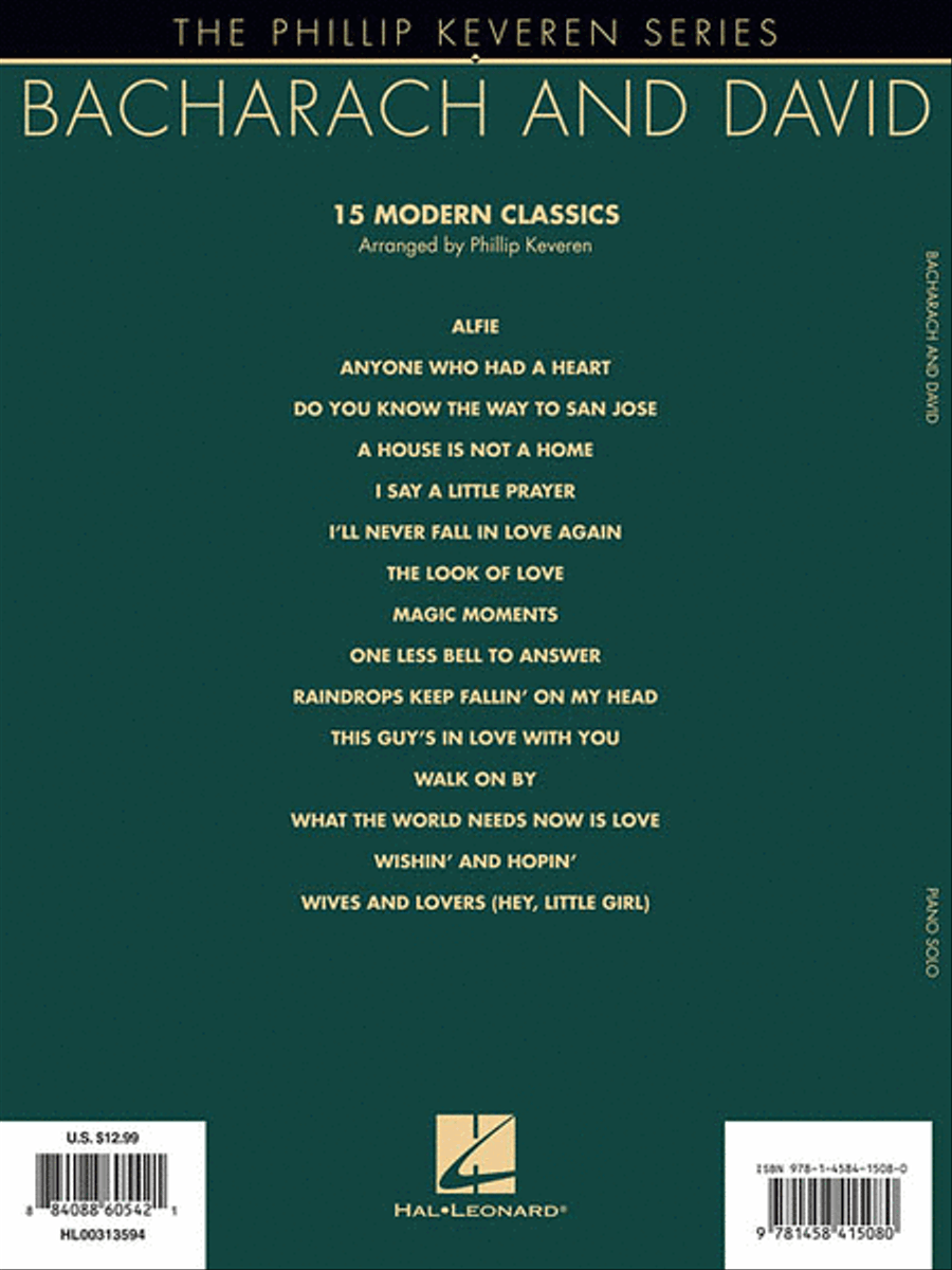 Bacharach and David Piano Solo scores gallery preview page 2
