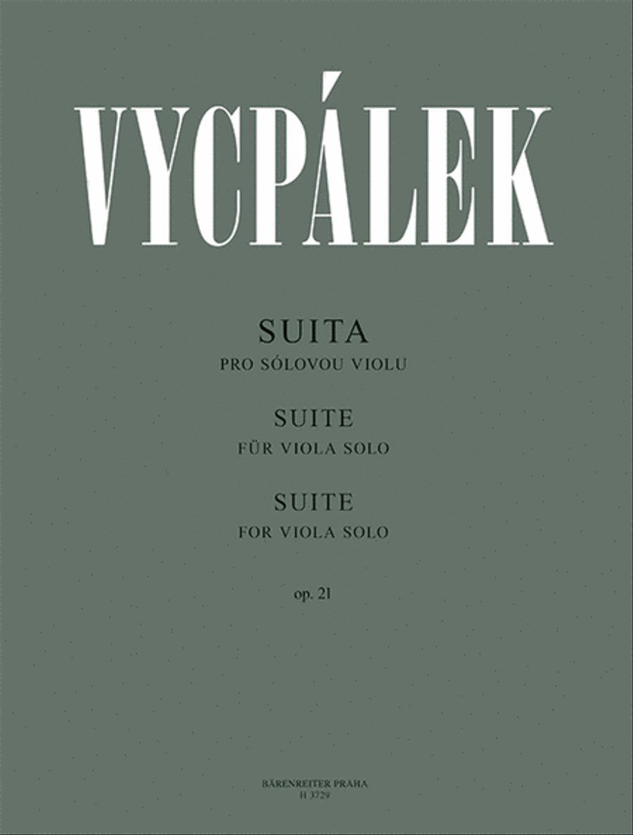 Suite für Viola Solo, op. 21 Viola Solo scores gallery preview page 1